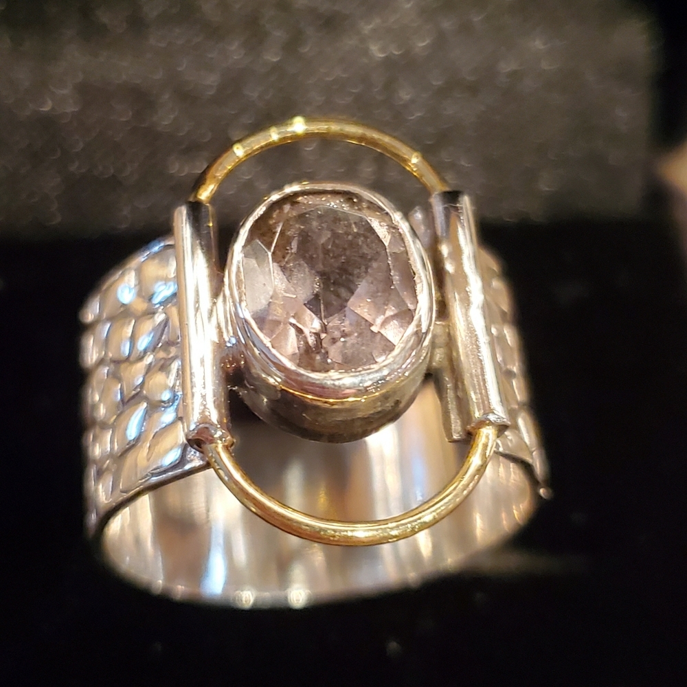 Kunzite ring